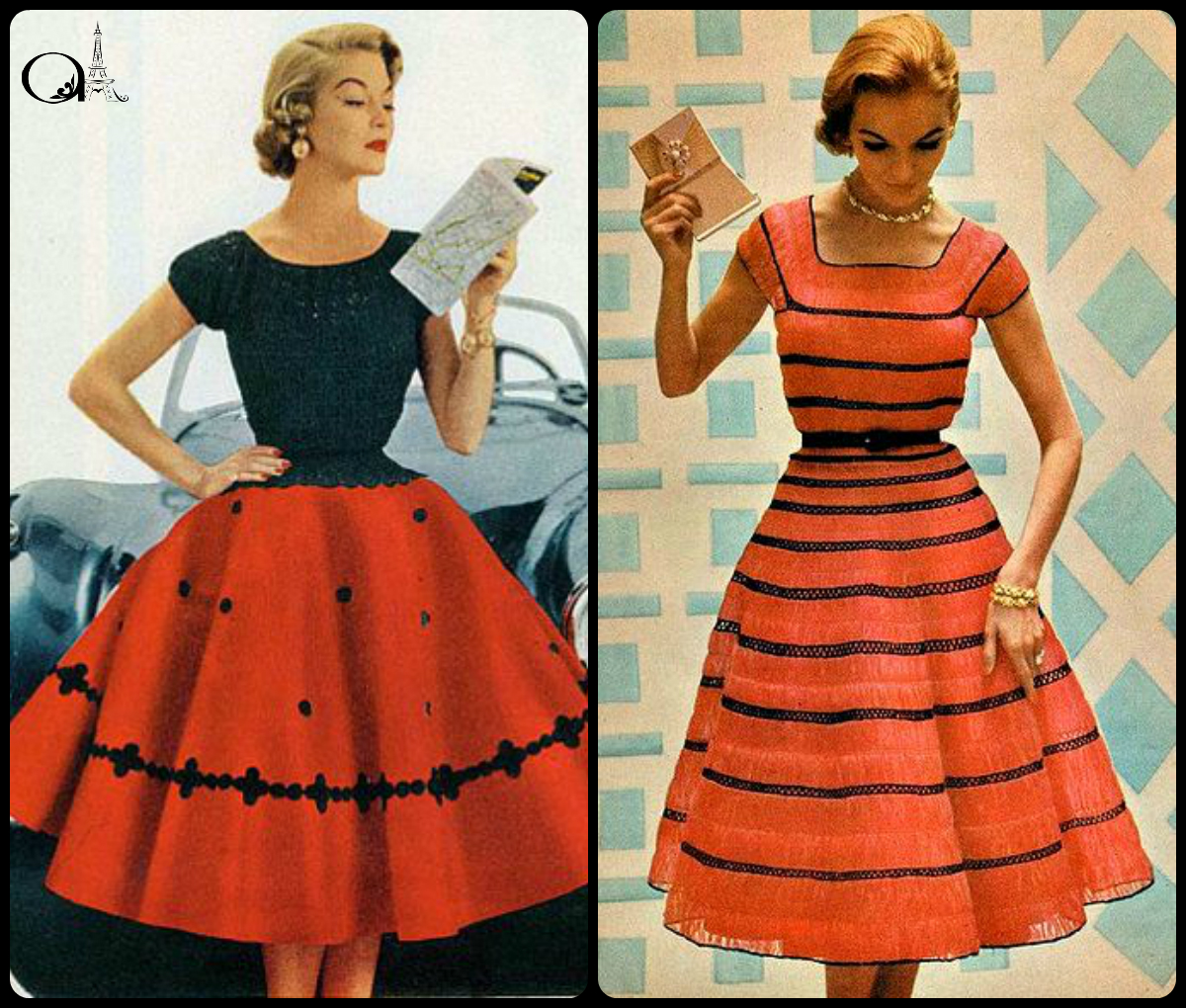 anos 50 roupa feminina